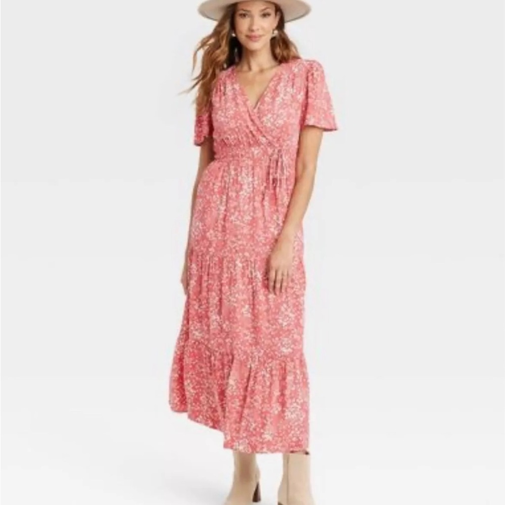 Floral Pink Wrap Dress from Target